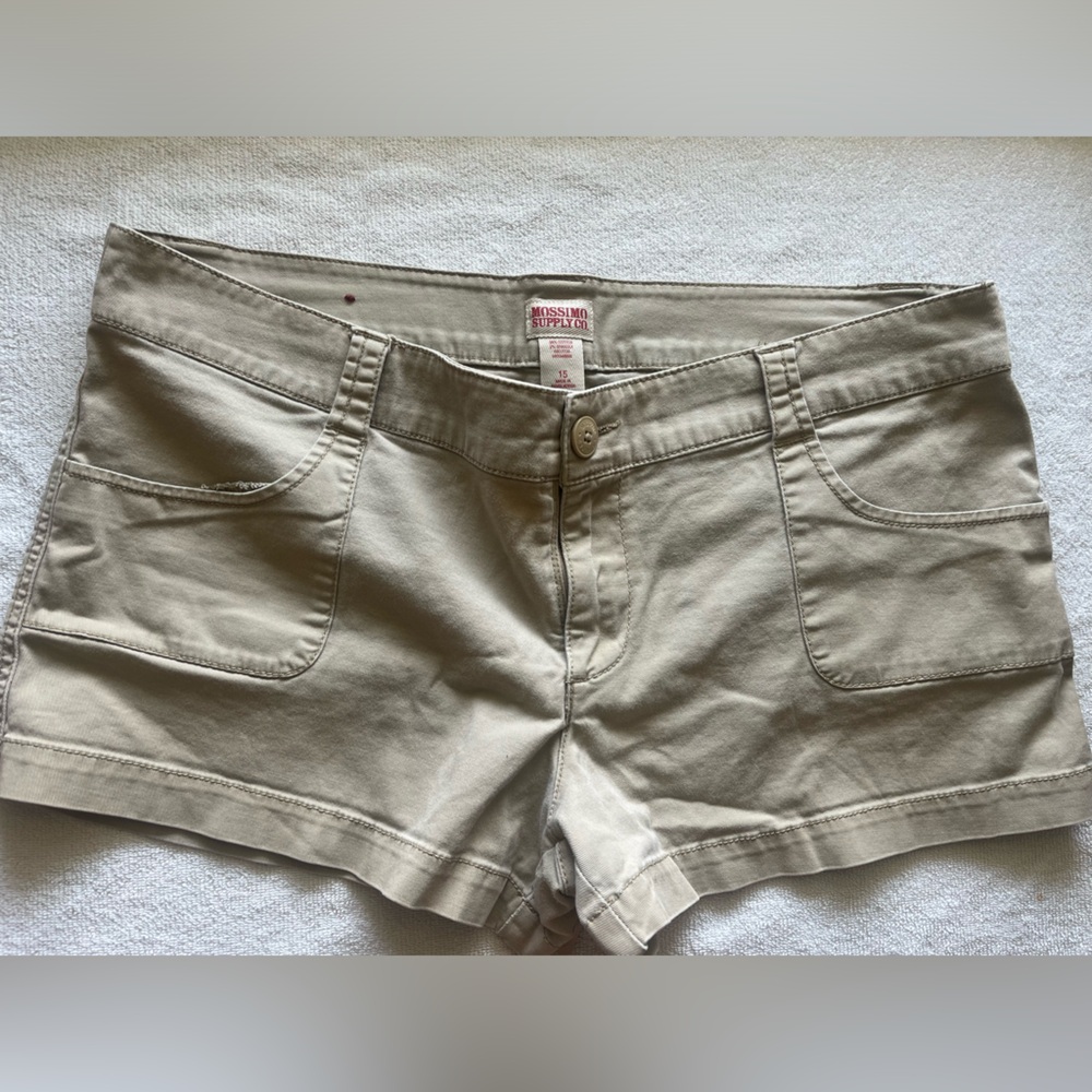 Mossimo Supply Co Tan Cargo Shorts Casual Style